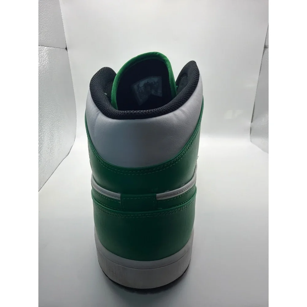 Jordan 1 Mid Lucky Green White Black DQ8426-301 Mens SIZE 18